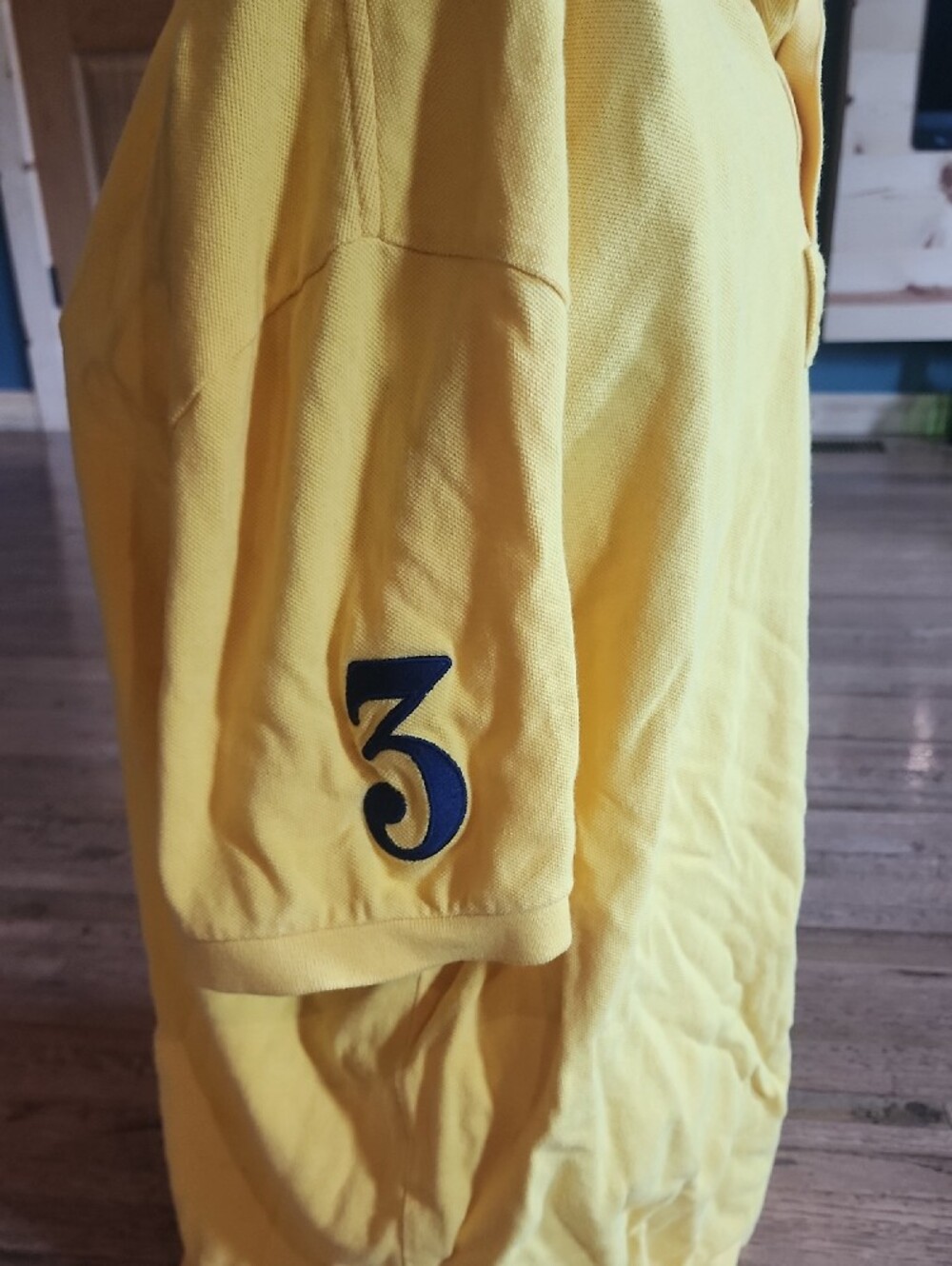 Polo by Ralph Lauren Yellow Polo with Navy Pony Embroidery - Picture 4 of 6